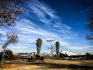The view from Proud Bird Restaurant.