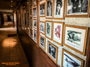 This whole hallway is full of aviation history.