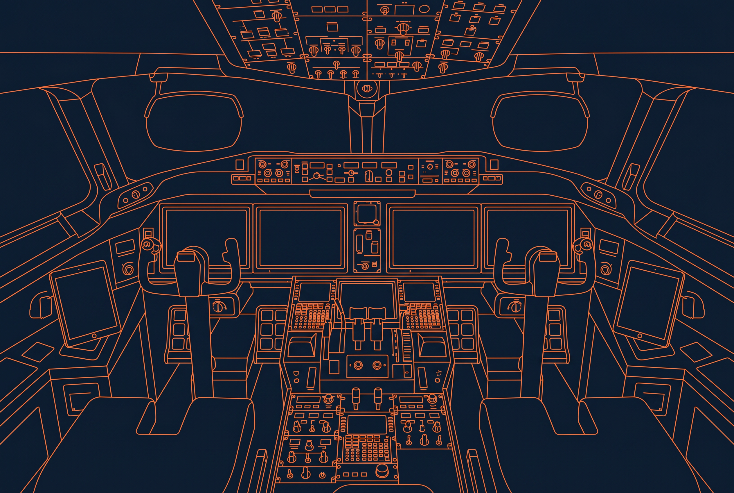 787 flight deck