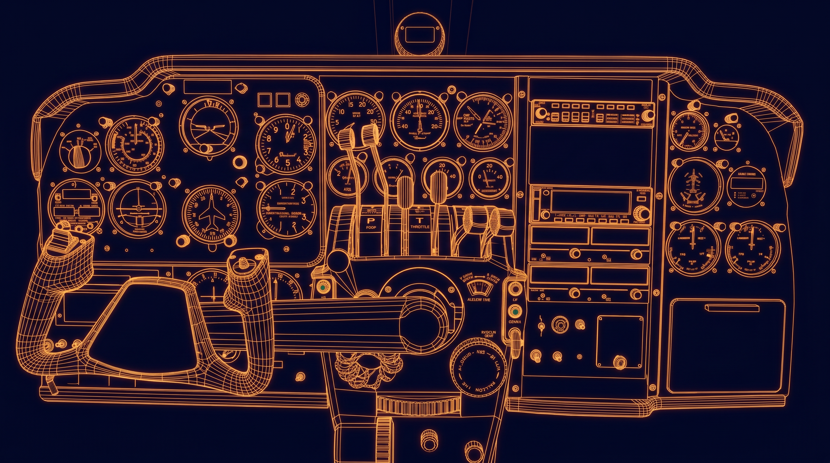 Beechcraft Duke flight deck