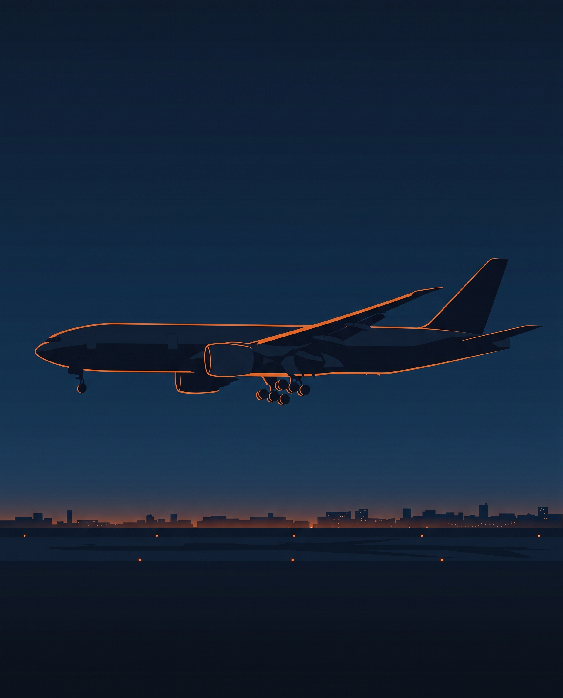 777 on short final