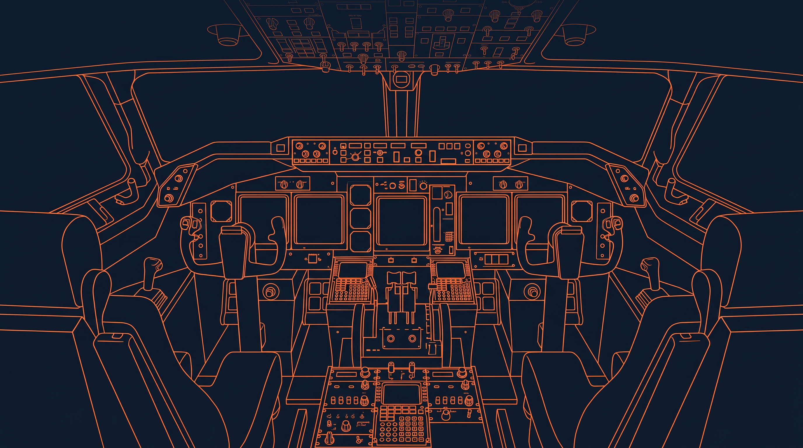 MD-11 flight deck